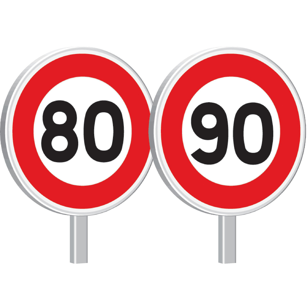 Panneau permanent B14-850-classe 2-limitation de vitesse TALIAPLAST - 523744