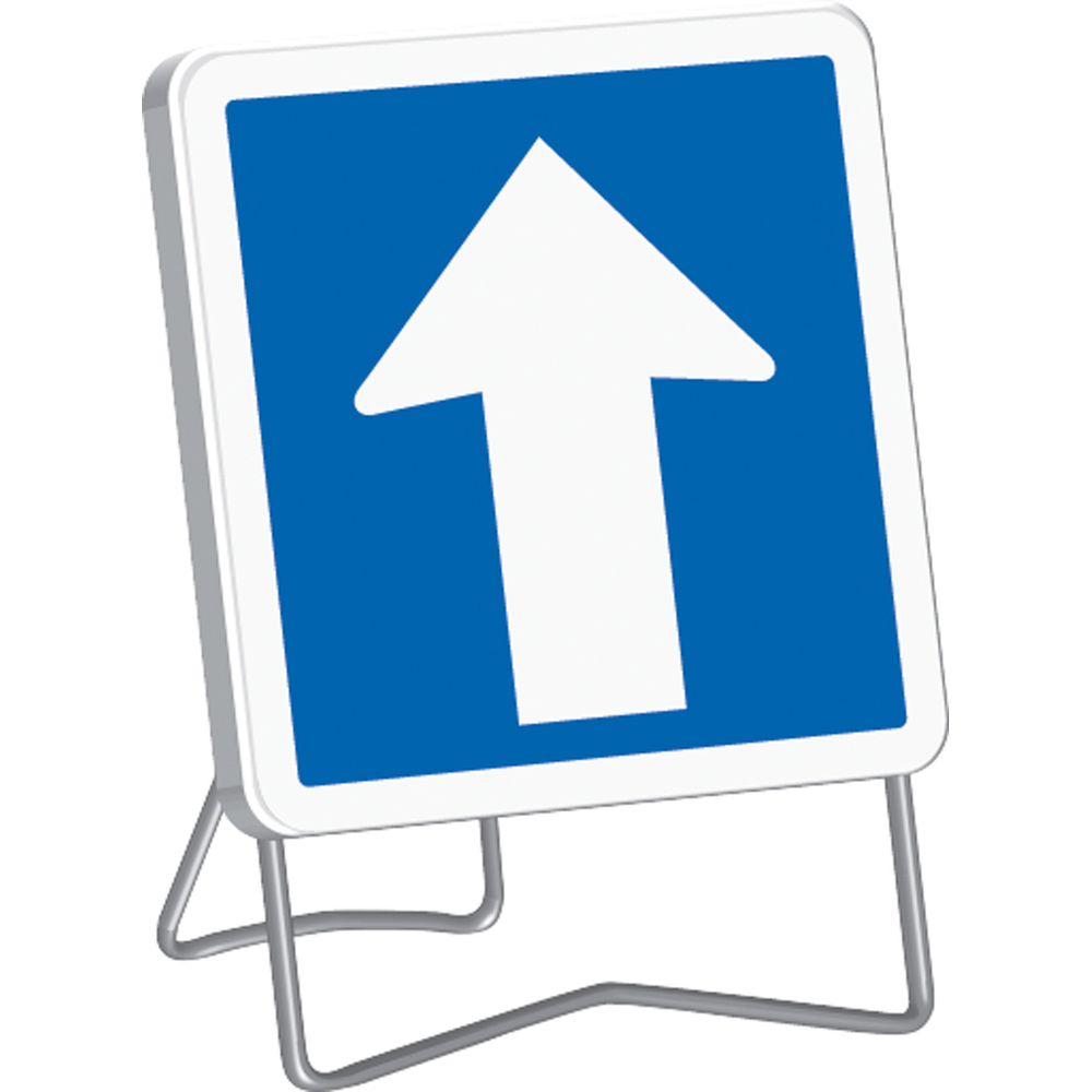 Panneau C12 ' SENS UNIQUE ' classe T1 + PIED - TALIAPLAST - 523802