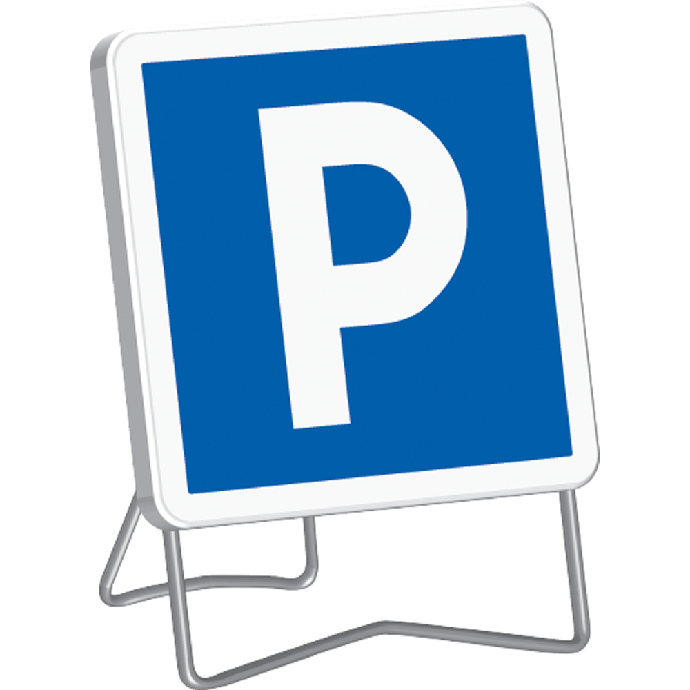 Panneau C1A ' PARKING RESERVE ' classe T1 + PIED - TALIAPLAST - 523803