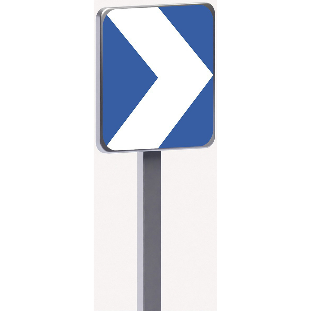 BALISE J4-400X400-Classe 2-Balise de virage 1 chevron TALIAPLAST - 523951