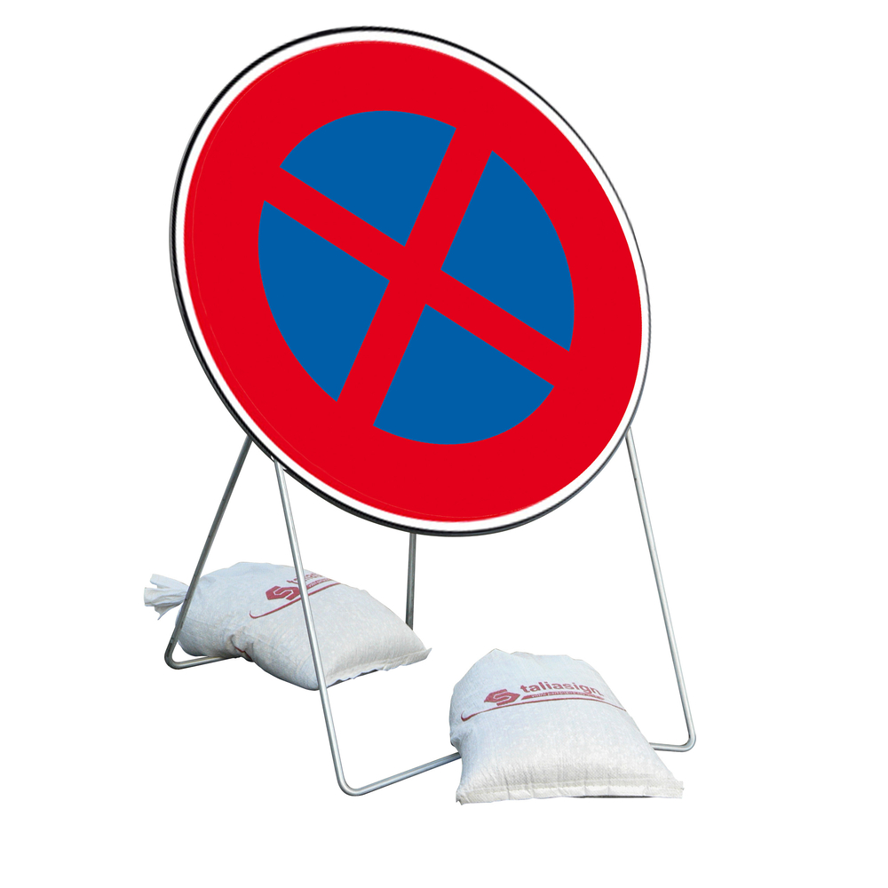 Panneau Arrêt interdit B6D 850 mm classe T1 + PIED - TALIAPLAST - 524008