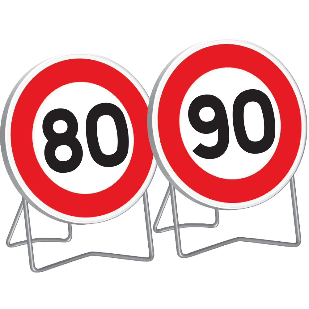 Panneau temporaire B14 850 t1 limitation de vitesse TALIAPLAST - 524027