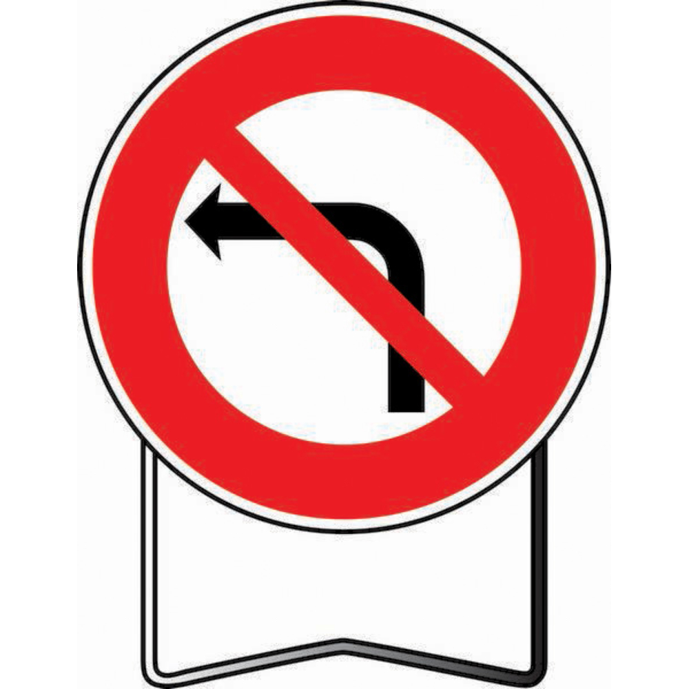 B2a 850 C2 INTERDIT DE TOURNER A GAUCHE TALIAPLAST - 524103