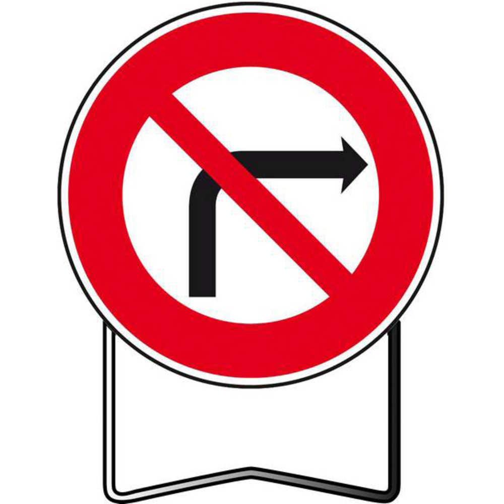 B2b 850 C2 INTERDIT DE TOURNER A DROITE TALIAPLAST - 524104