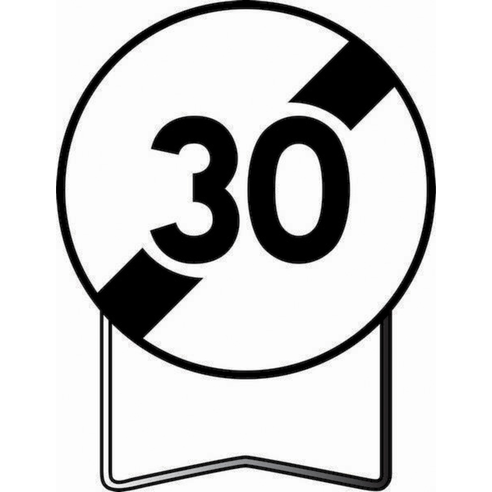 B33 850 C2 FIN DE LIMITATION DE VITESSE A 30KM/H TALIAPLAST - 524121