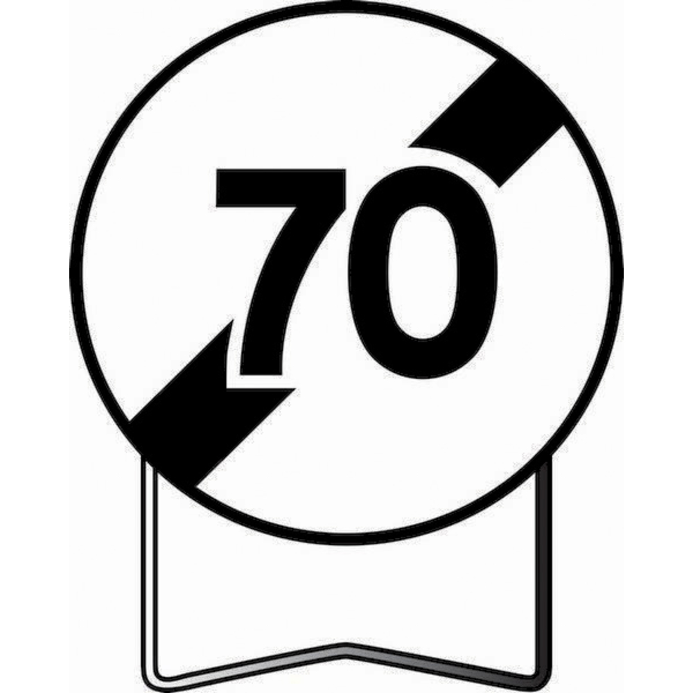 B33 850 C2 FIN DE LIMITATION DE VITESSE A 70KM/H TALIAPLAST - 524123