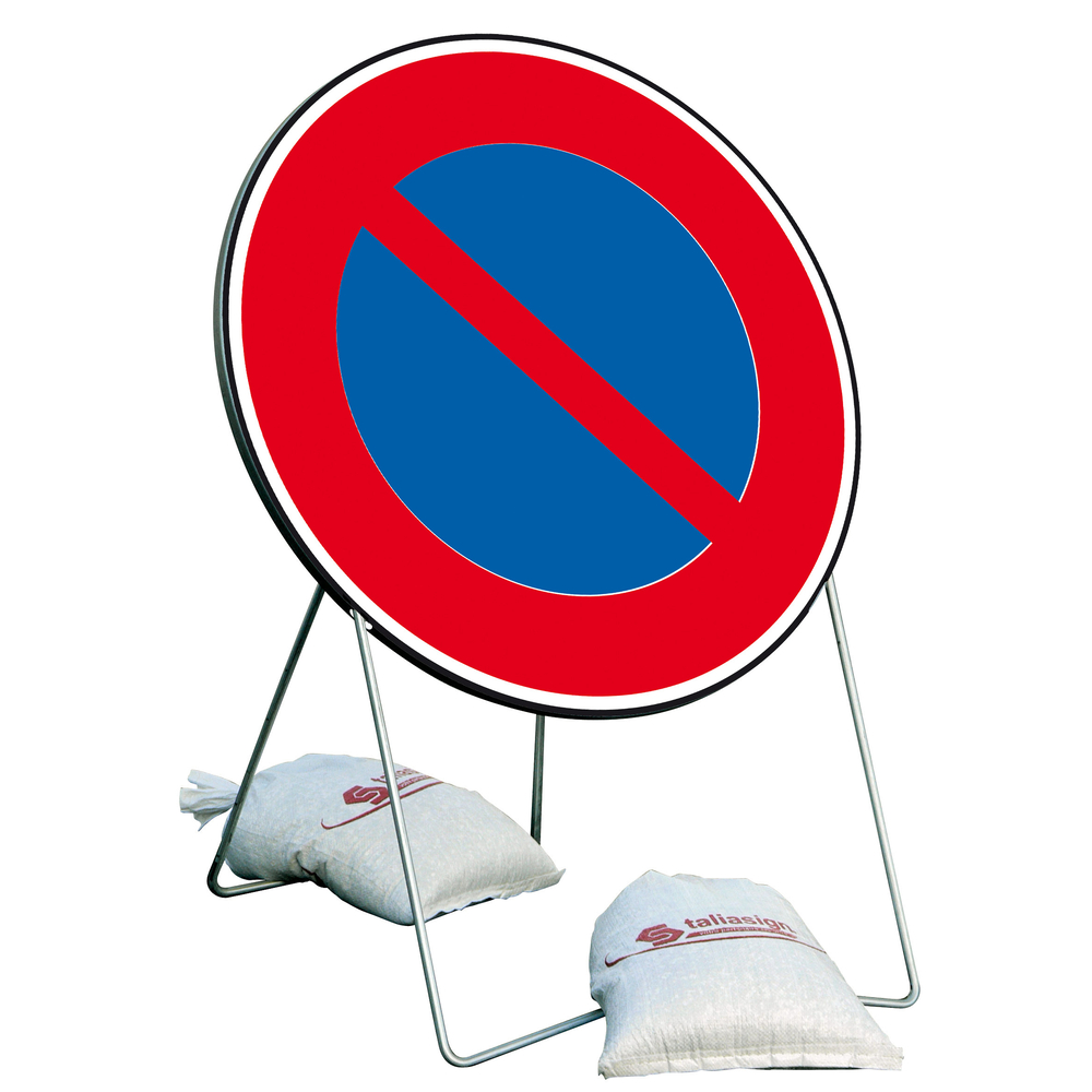 PANNEAU D'INTERDICTION B6A1 STATIONNEMENT INTERDIT 650 CLASSE T1 + PIED - TALIAPLAST - 524407