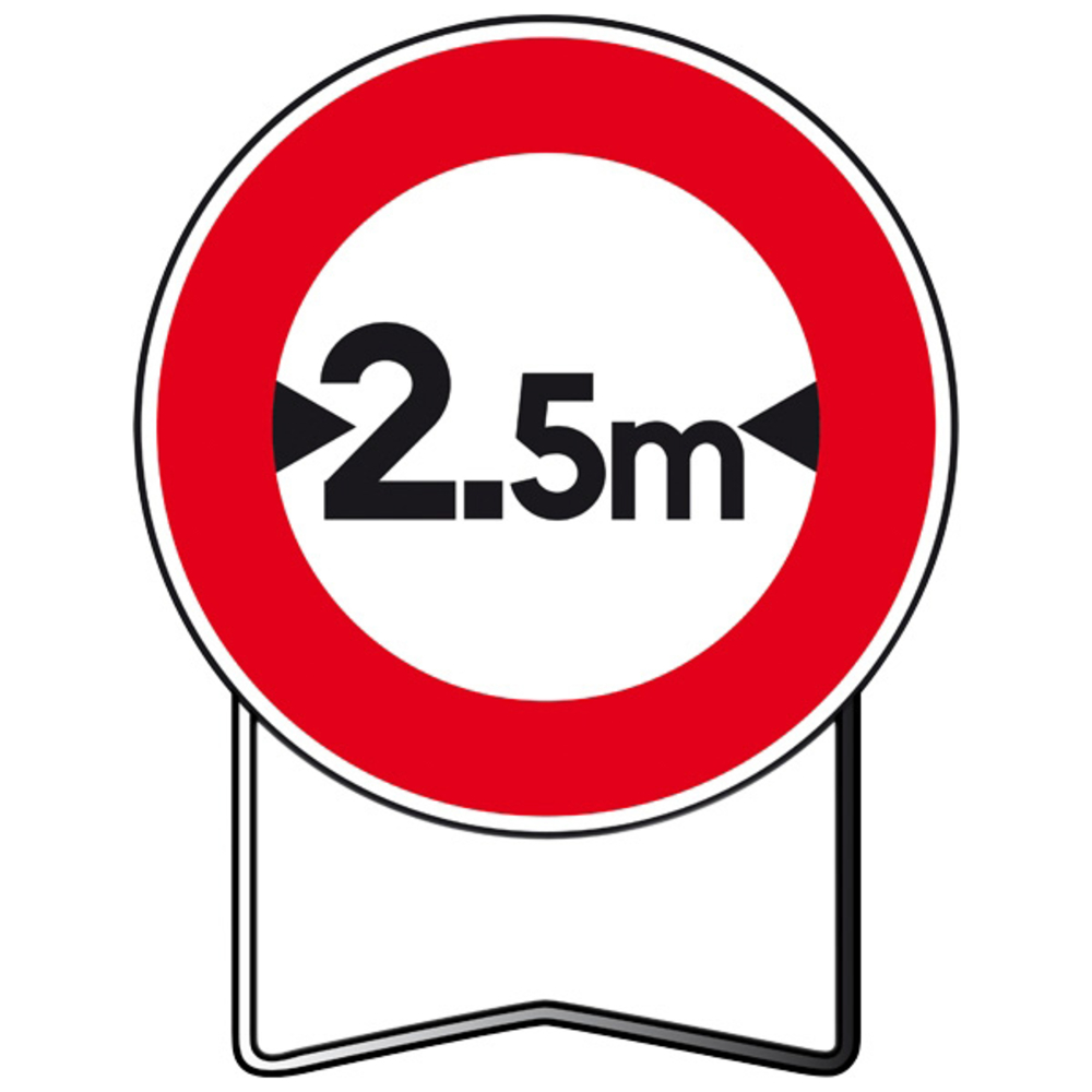Panneau Interdiction de circuler TALIAPLAST B11 650 mm classe T1 - 524409