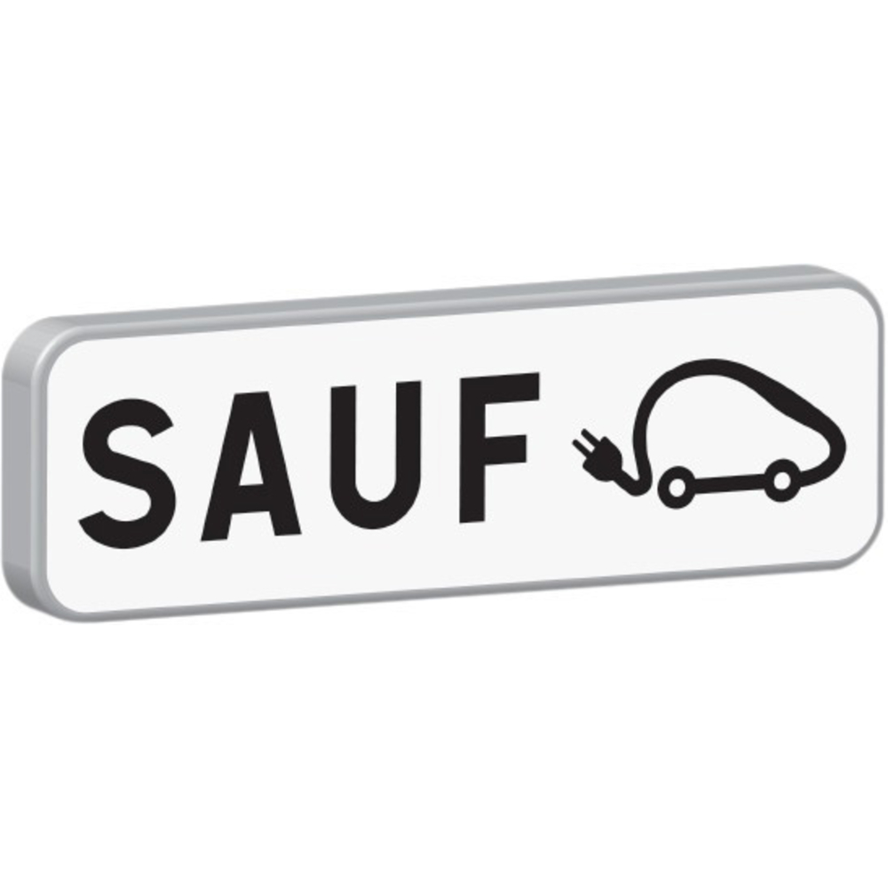 Panneau de signalisation Réservé aux véhicules électriques TALIAPLAST - 525024
