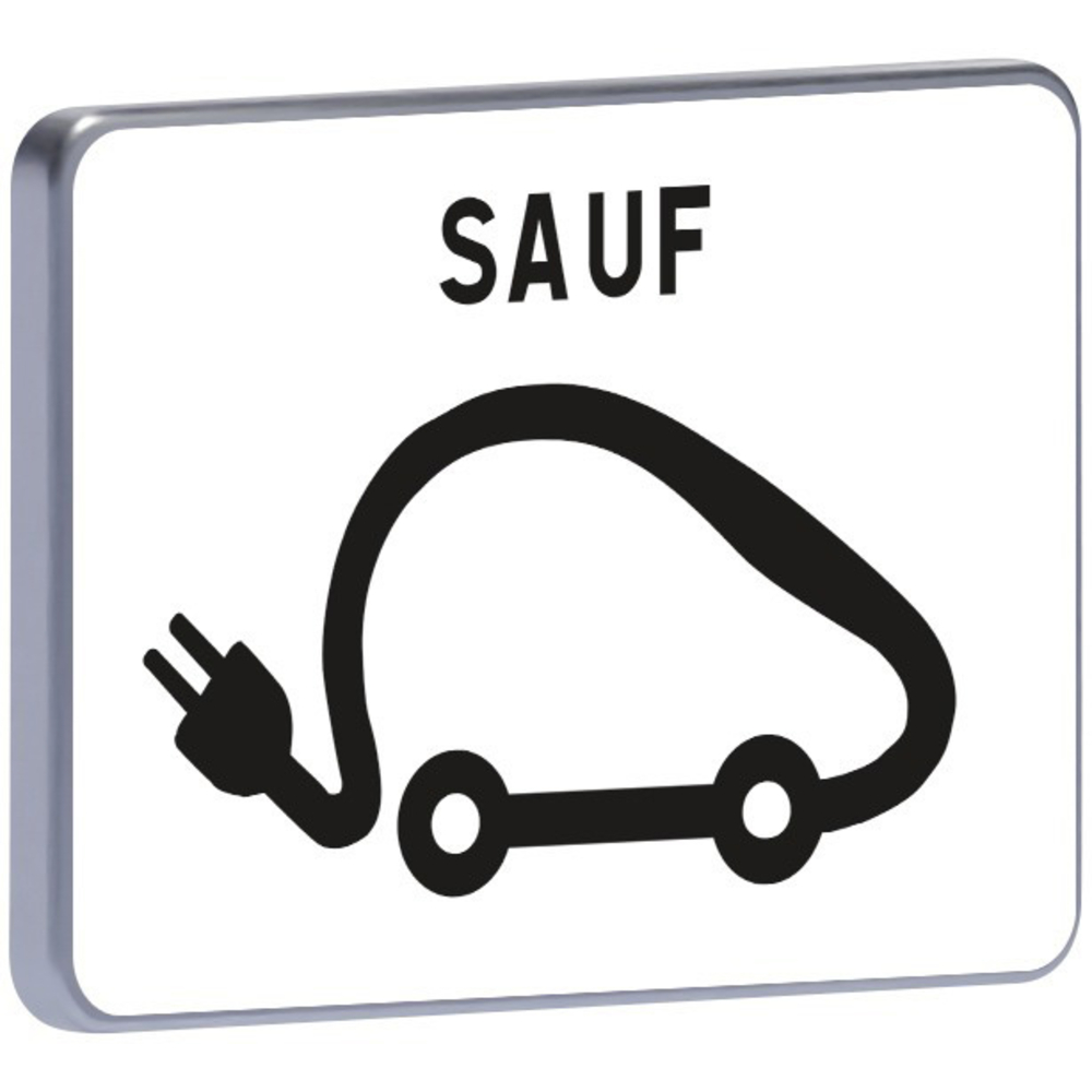 Panneau permanent M6i 500x350 c1 réservé aux véhicules électriques TALIAPLAST - 525028