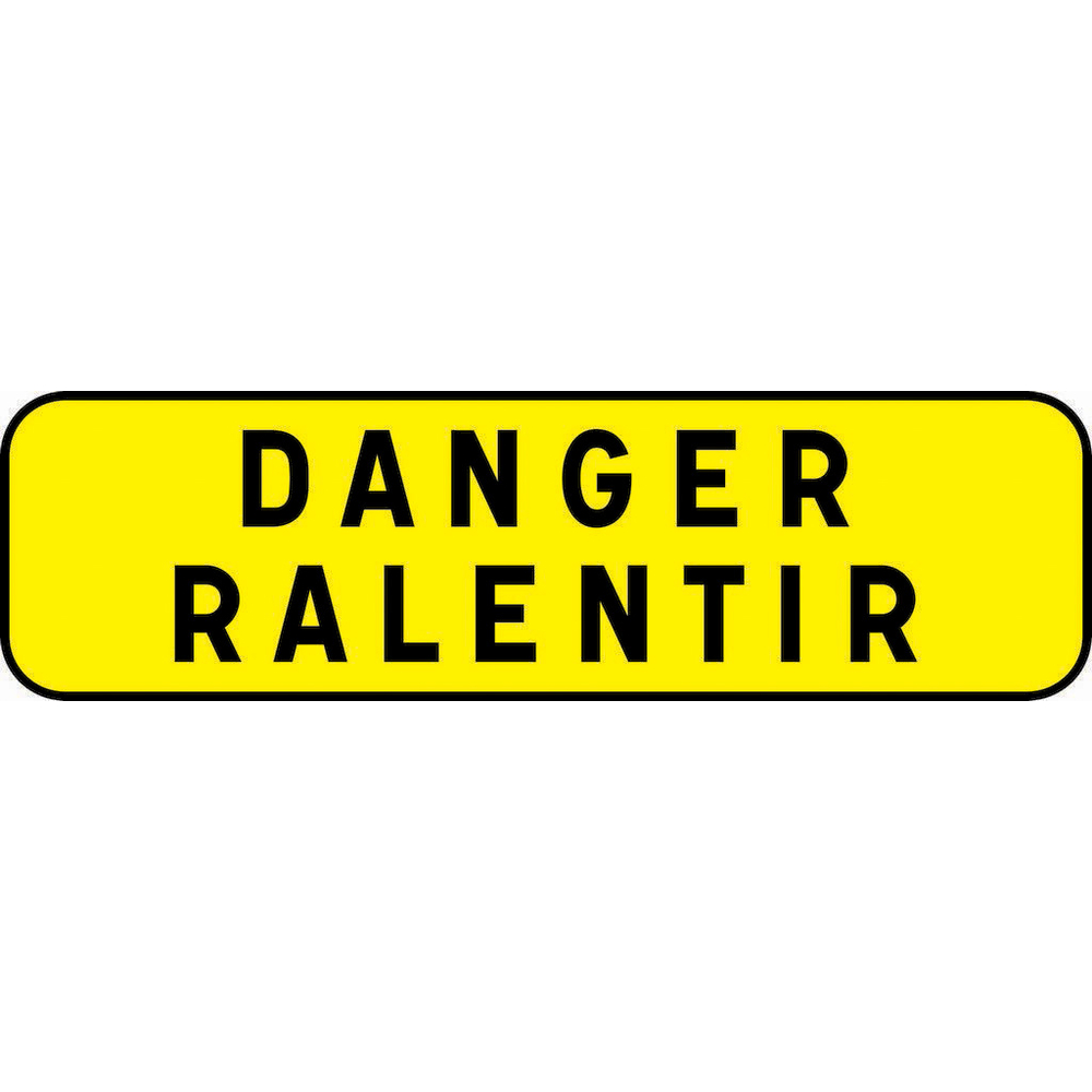 KM9 C2 900 JAUNE DANGER RALENTIR TALIAPLAST - 525114