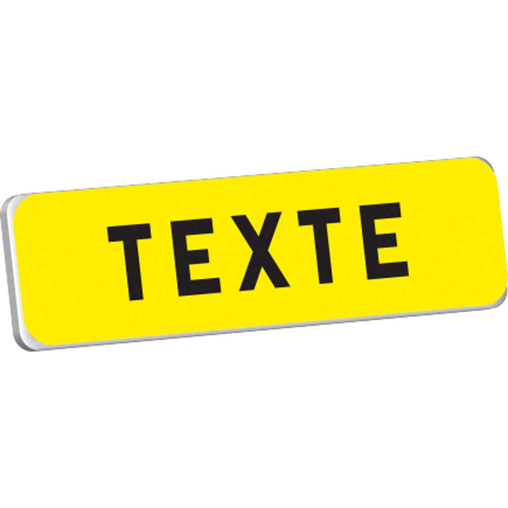 Panonceau 'VOTRE TEXTE' KM9 classe T1 900 x 250 TALIAPLAST - 525200