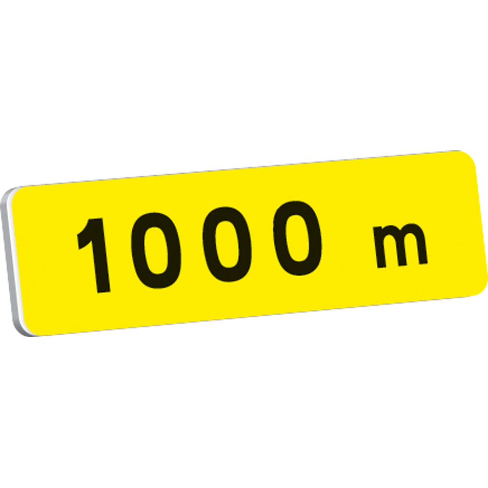 Panonceau Distance en m KM1 classe T1 900 x 250 TALIAPLAST - 525201