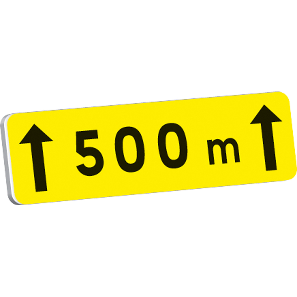Panonceau Distance étendue à --- m KM2 classe T1 900 x 250 TALIAPLAST - 525202