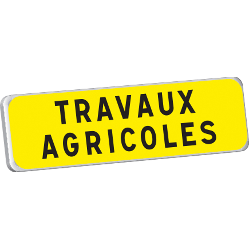 Panonceau TRAVAUX AGRICOLES KM9 classe T1 900 x 250 TALIAPLAST - 525208