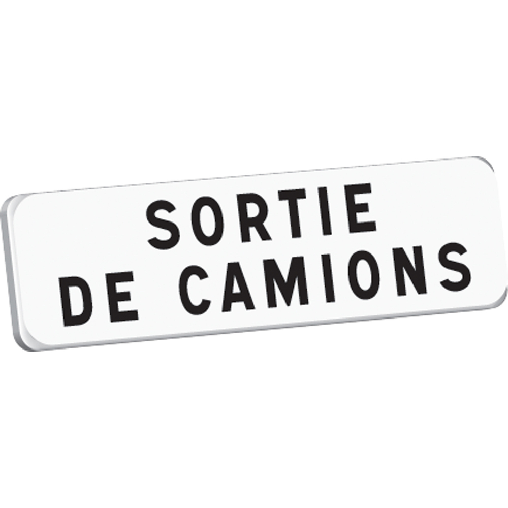 Panonceau SORTIE DE CAMION M9 classe T1 700 x 200 TALIAPLAST - 525345