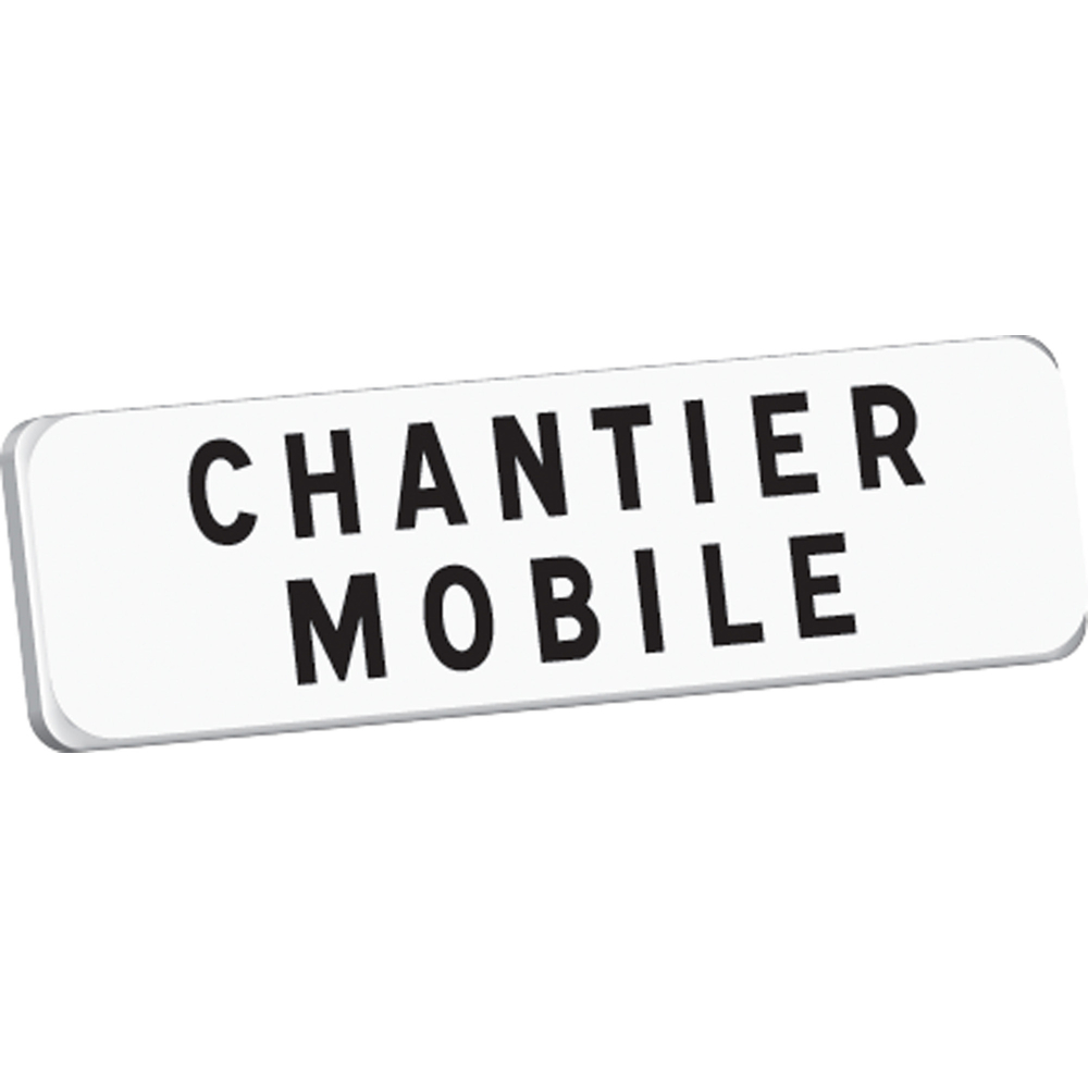 Panonceau CHANTIER MOBILE M9 classe T1 700 x 200 TALIAPLAST - 525347