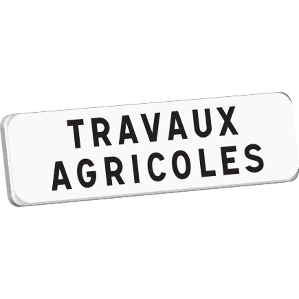 Panonceau TRAVAUX AGRICOLES M9 classe T1 700 x 200 TALIAPLAST - 525348