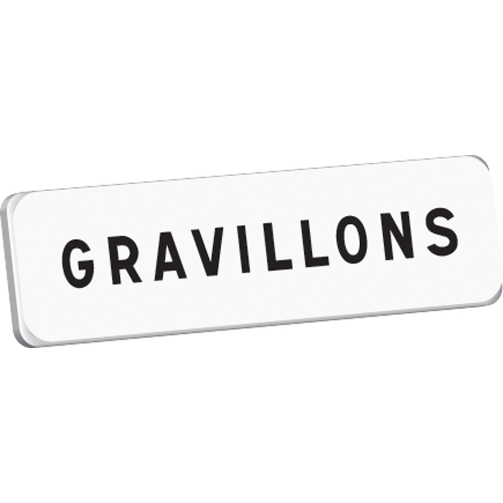 Panonceau GRAVILLONS M9 classe T1 700 x 200 TALIAPLAST - 525352