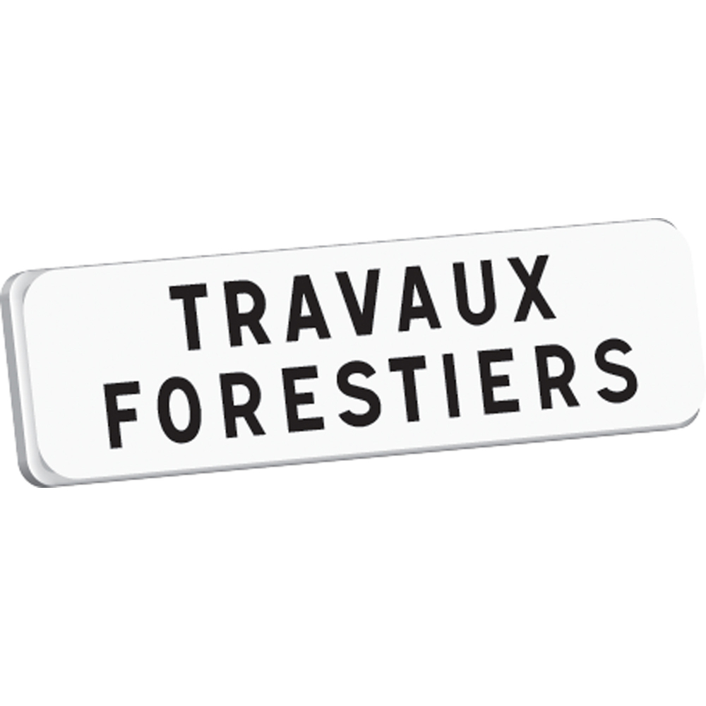 Panonceau TRAVAUX FORESTIERS M9 classe T1 700 x 200 TALIAPLAST - 525366