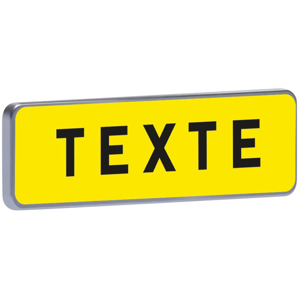 Panneau temporaire Km9 700 c2 jaune texte à spécifier TALIAPLAST - 525400