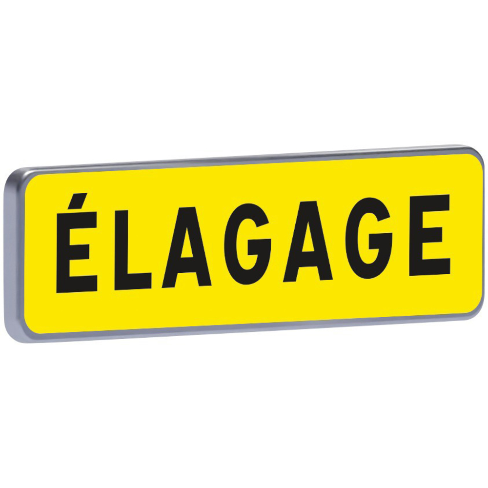 Panneau temporaire Km9 700 c2 jaune élagage TALIAPLAST - 525409