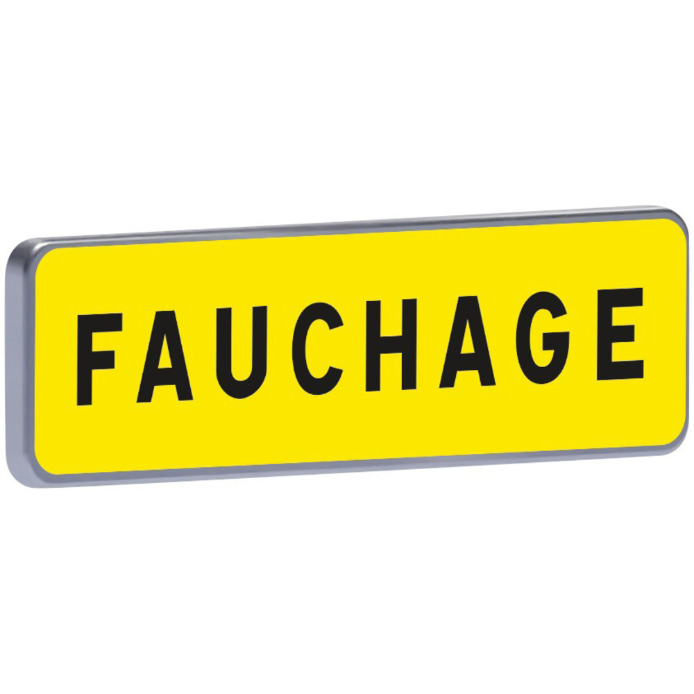 Panneau temporaire Km9 700 c2 jaune fauchage TALIAPLAST - 525411