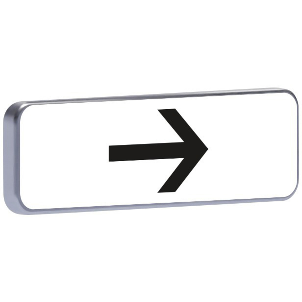 Panneau permanent M3b1 flèche à droite 500x150 c1 TALIAPLAST - 525533