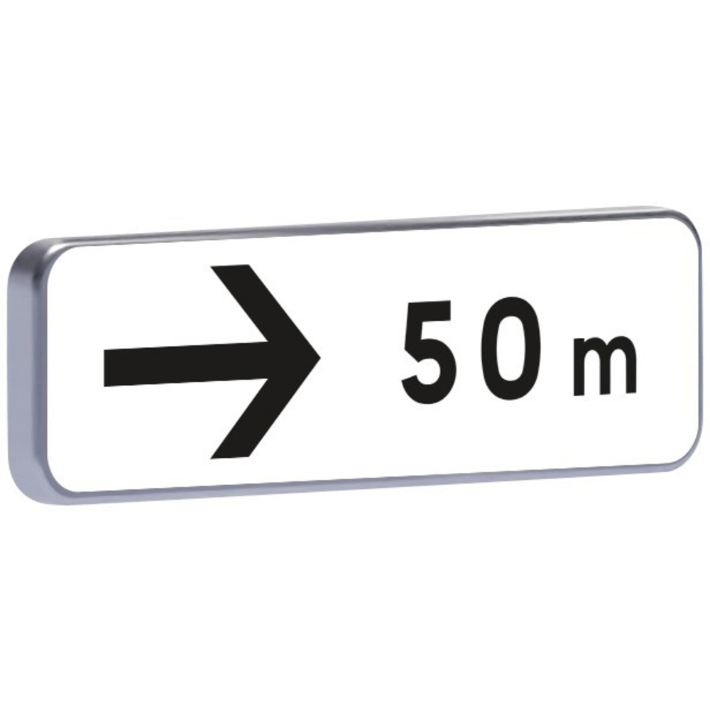 Panneau permanent M3b3 flèche à droite 500x150 c1 TALIAPLAST - 525542