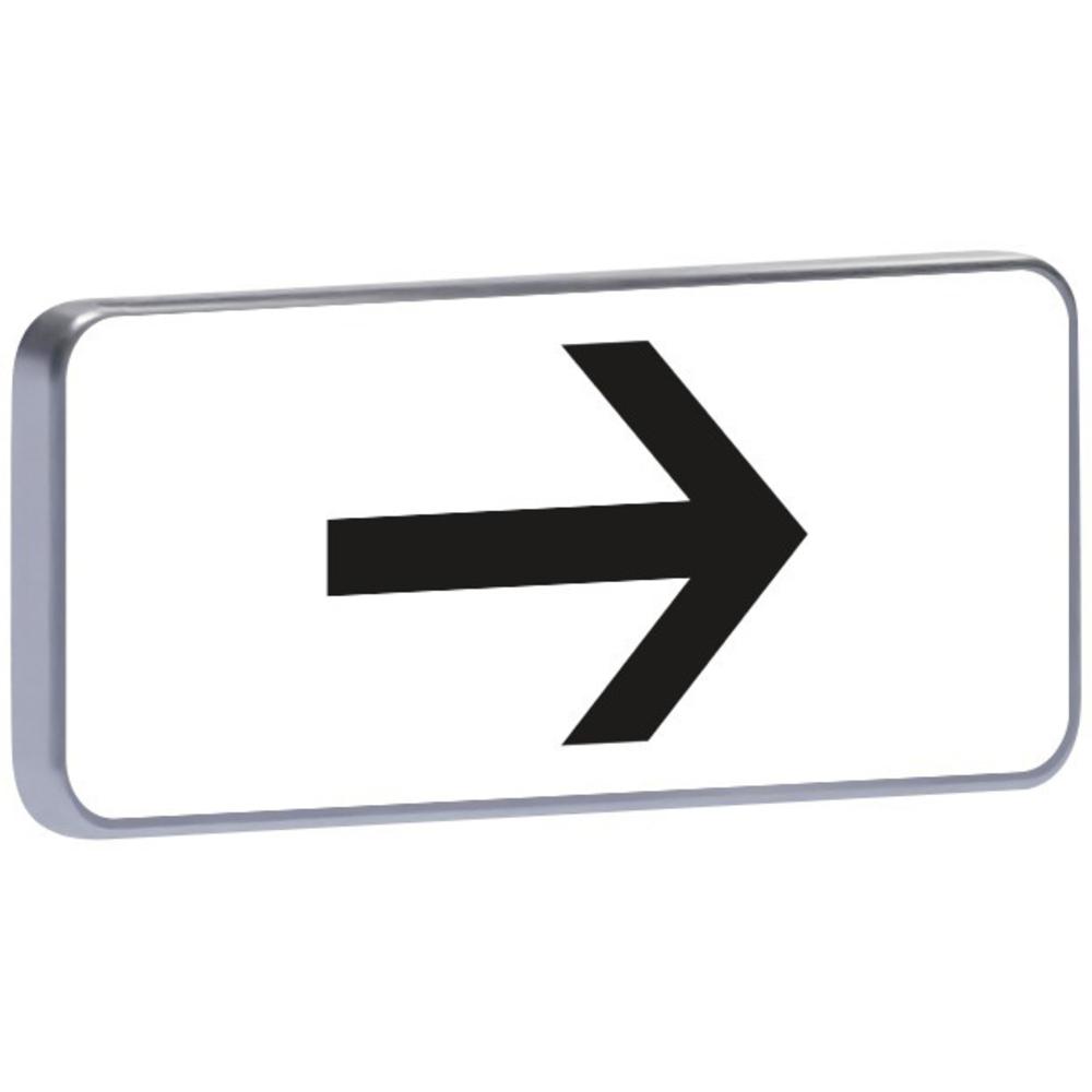 Panneau permanent M3b1 flèche à droite 500x200 c1 TALIAPLAST - 525578