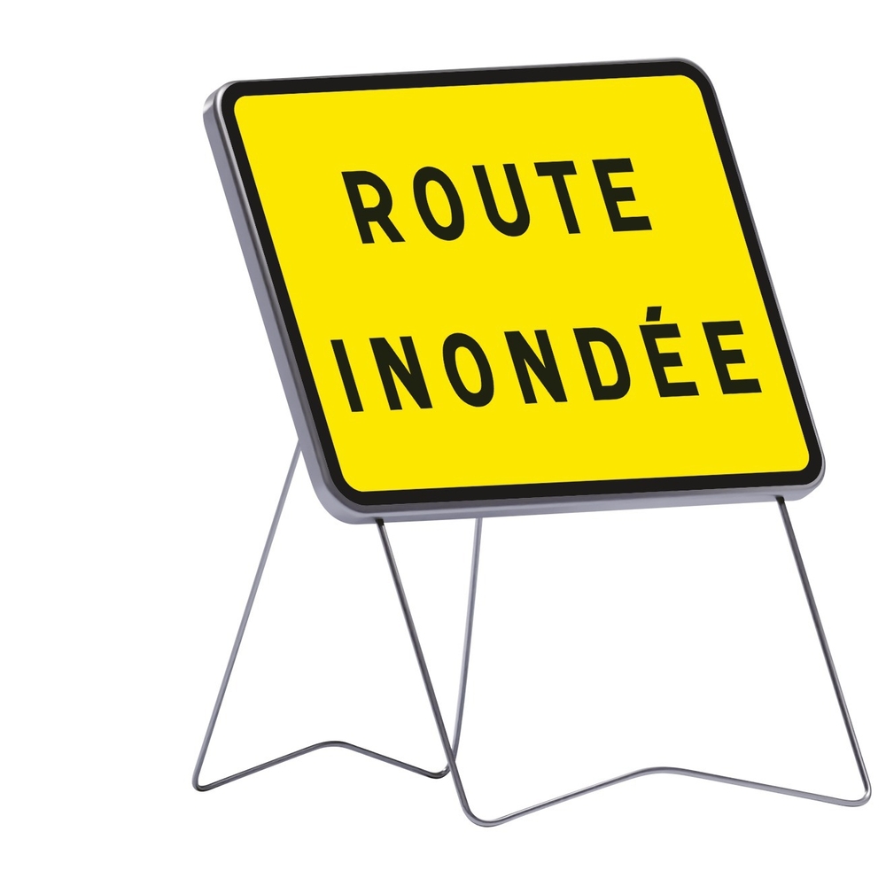 Panneau de signalisation KC1 800x600 C1 route inondée TALIAPLAST - 525624