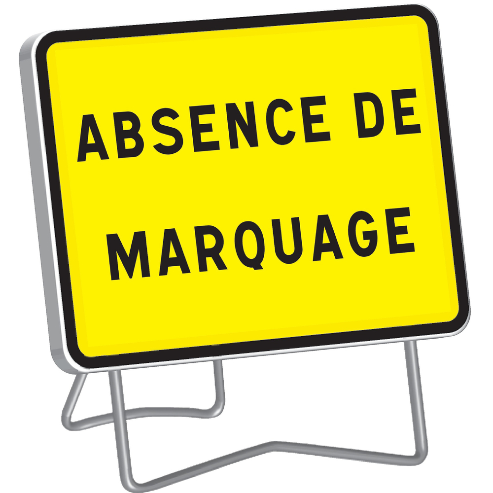 Panneau temporaire Kc1 c2 absence de marquage TALIAPLAST - 525721