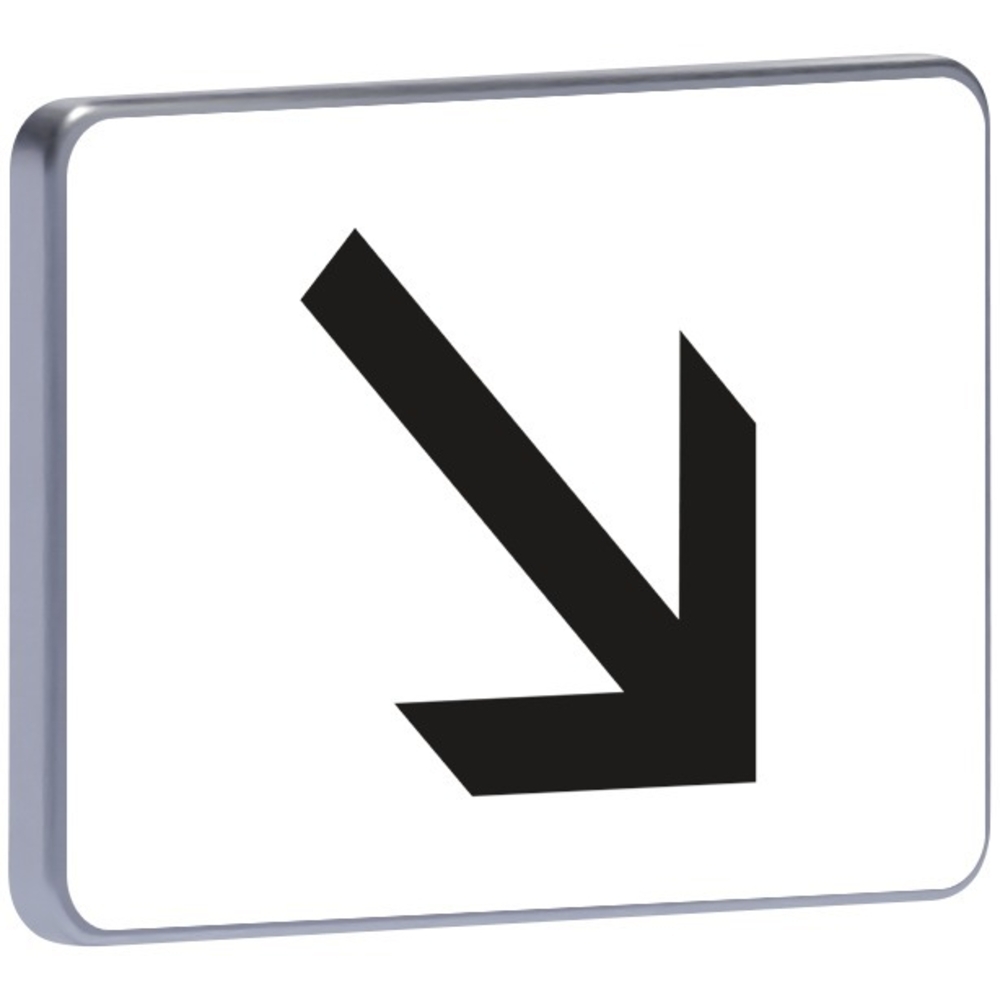 Panonceau type B M3a1 500x350 c1 flèche en bas à droite - TALIAPLAST - 525828