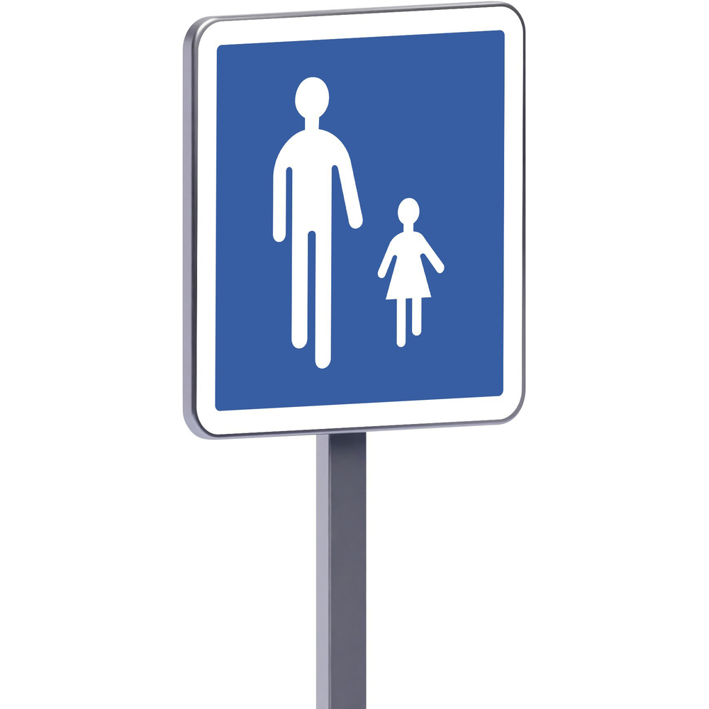 Panneau permanent B54 700x700 c1 entrée d'une aire piétonne TALIAPLAST - 525931