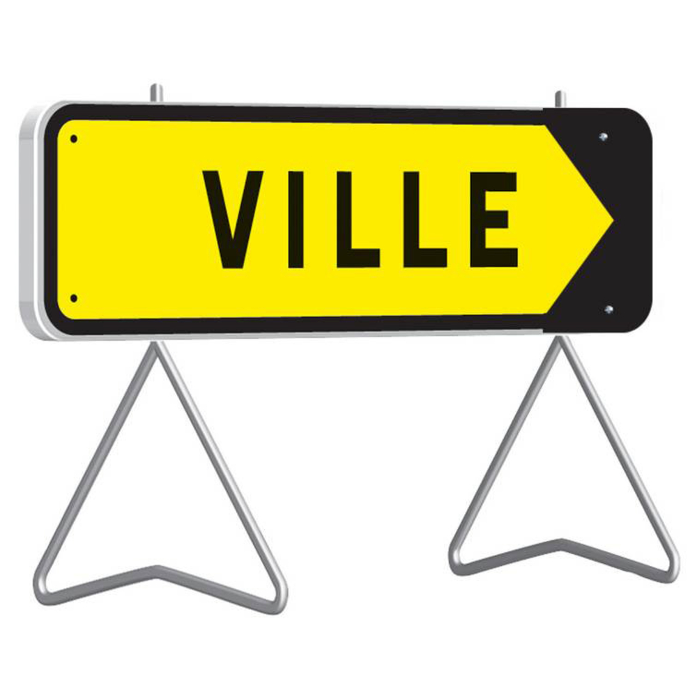 KD21a 1300X300 T1 DEVIATION VERS 'VILLE' FLECH.AMOVIBLE TALIAPLAST - 526045
