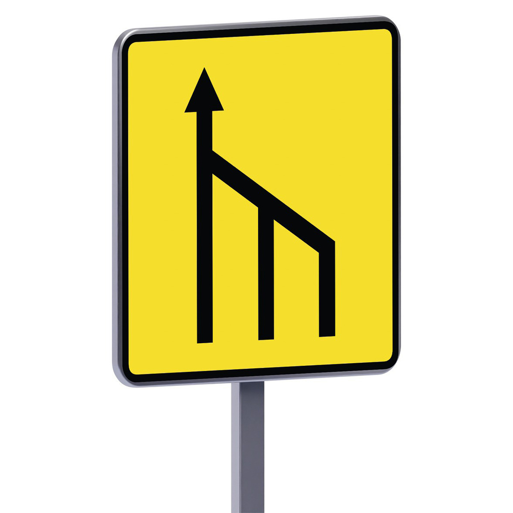 Panneau temporaire Kd10b ex.2 changement de trajectoire 900x900 t1 TALIAPLAST - 526208