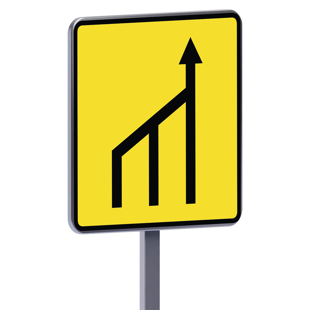 Panneau temporaire Kd10b ex.1 changement de trajectoire 900x900 c2 TALIAPLAST - 526307