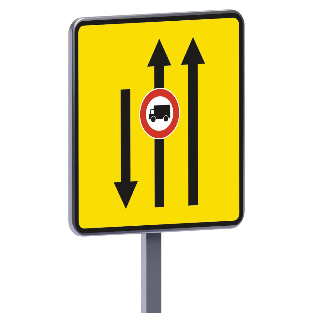 Panneau temporaire Kd9 ex.3 changement de trajectoire 900x900 c2 TALIAPLAST - 526313