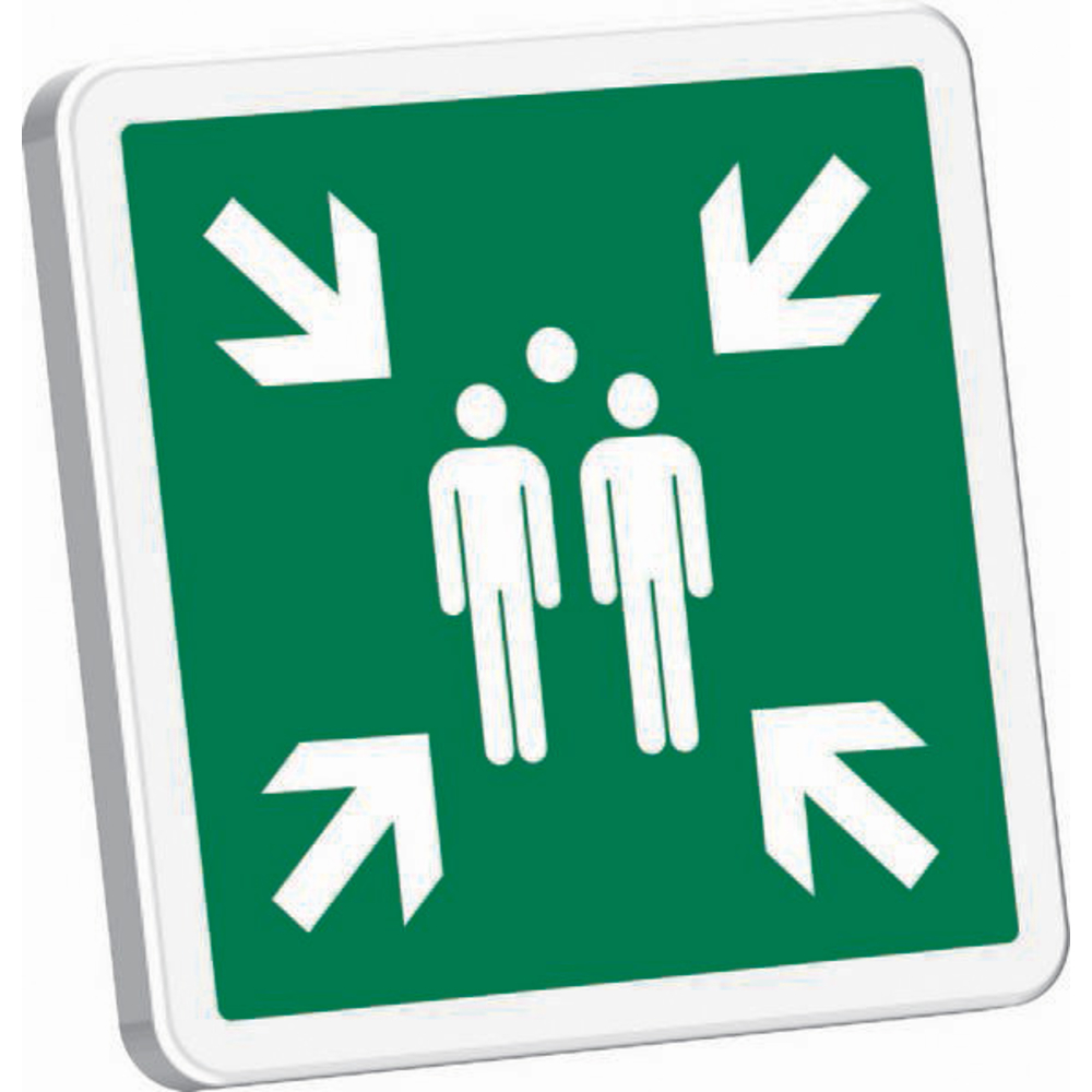 POINT DE RASSEMBLEMENT APRES EVACUATION 500X500mm TALIAPLAST - 527520