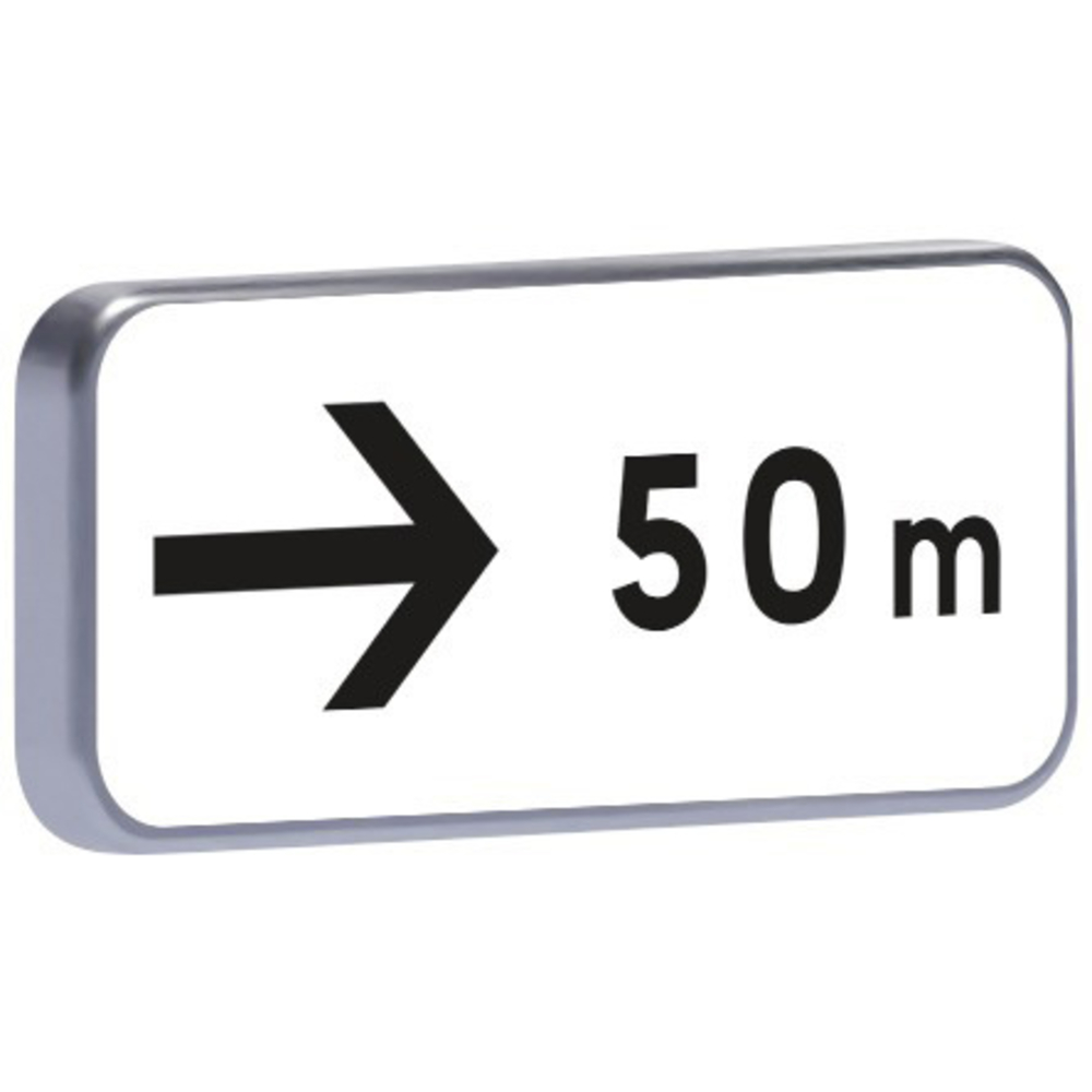 Panneau permanent M3b3 flèche à droite 350x150 c2 TALIAPLAST - 527658