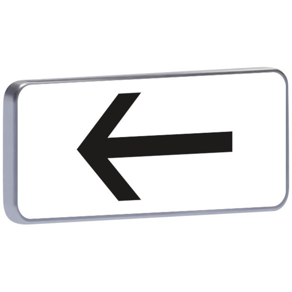 Panneau permanent M3b2 flèche à gauche 500x200 c2 TALIAPLAST - 527728