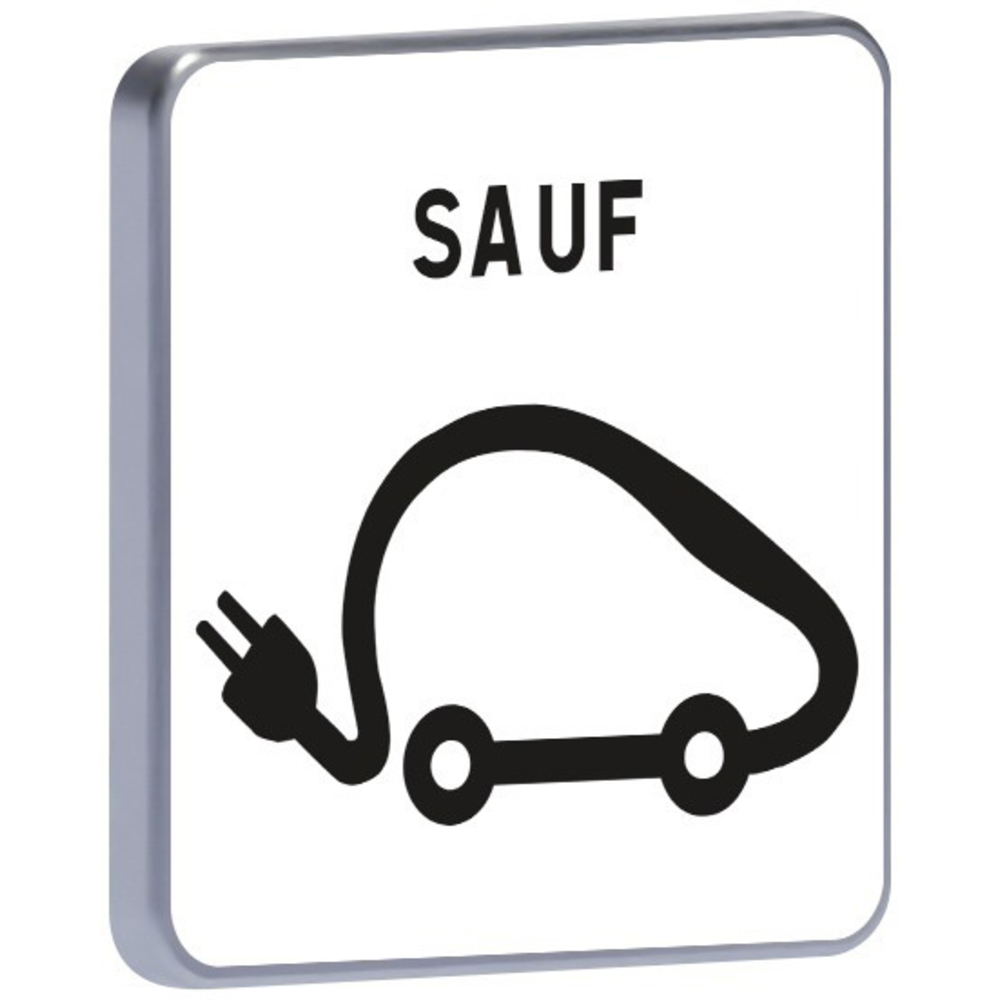 Panneau permanent M6i 350x350 c2 réservé aux véhicules électriques TALIAPLAST - 527753