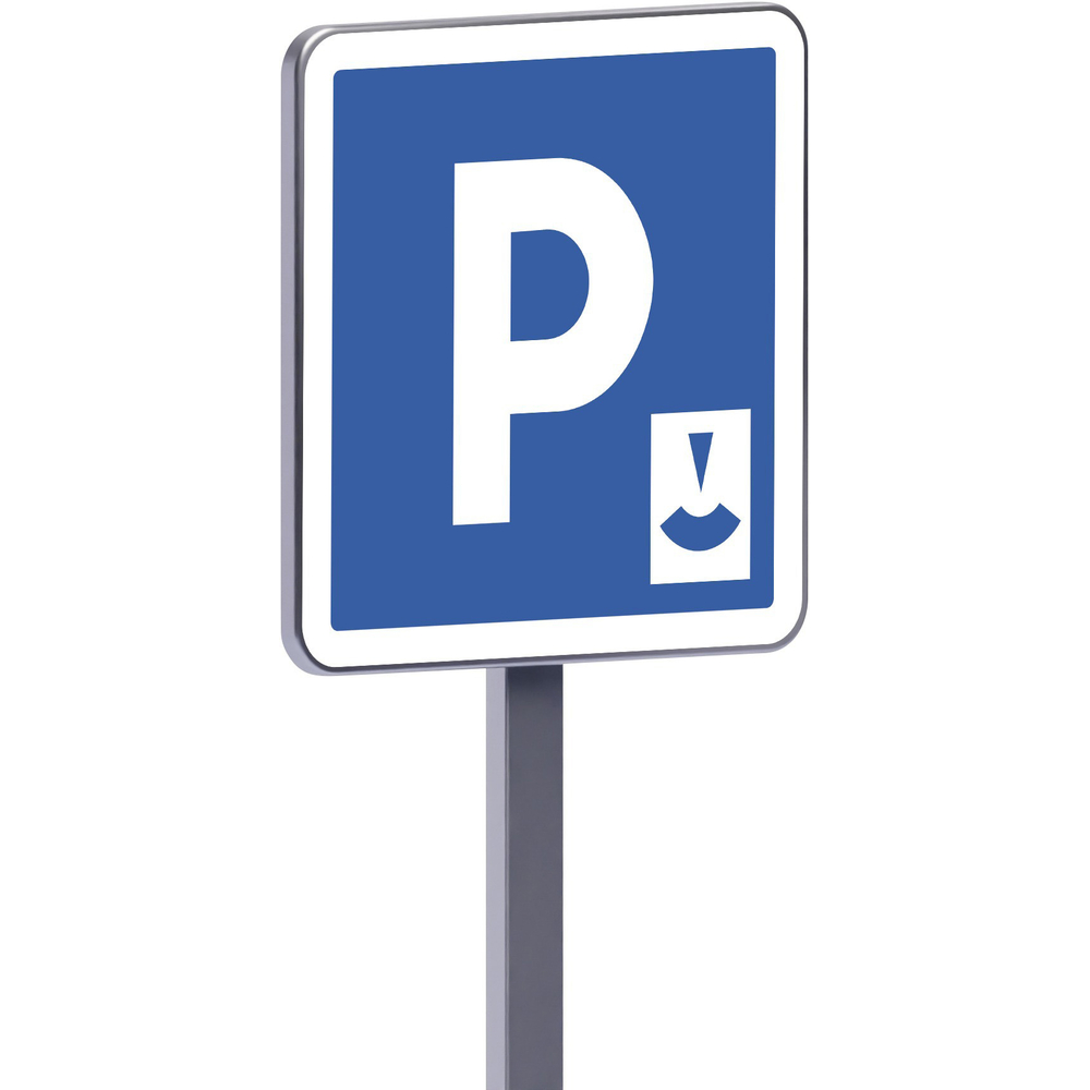Panneau permanent C1b 500x500 c1 stationnement gratuit à durée limitée avec contrôle TALIAPLAST - 528101