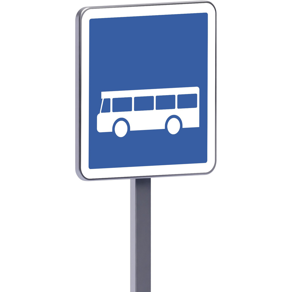 Panneau permanent C6 500x500 c1 arrêt d'autobus TALIAPLAST - 528106