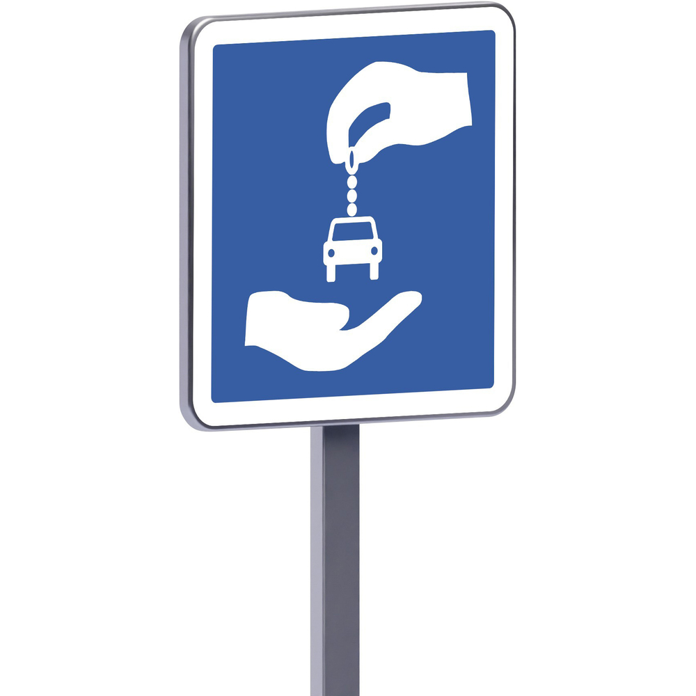 Panneau permanent C9 500x500 c1 station d'autopartage TALIAPLAST - 528109