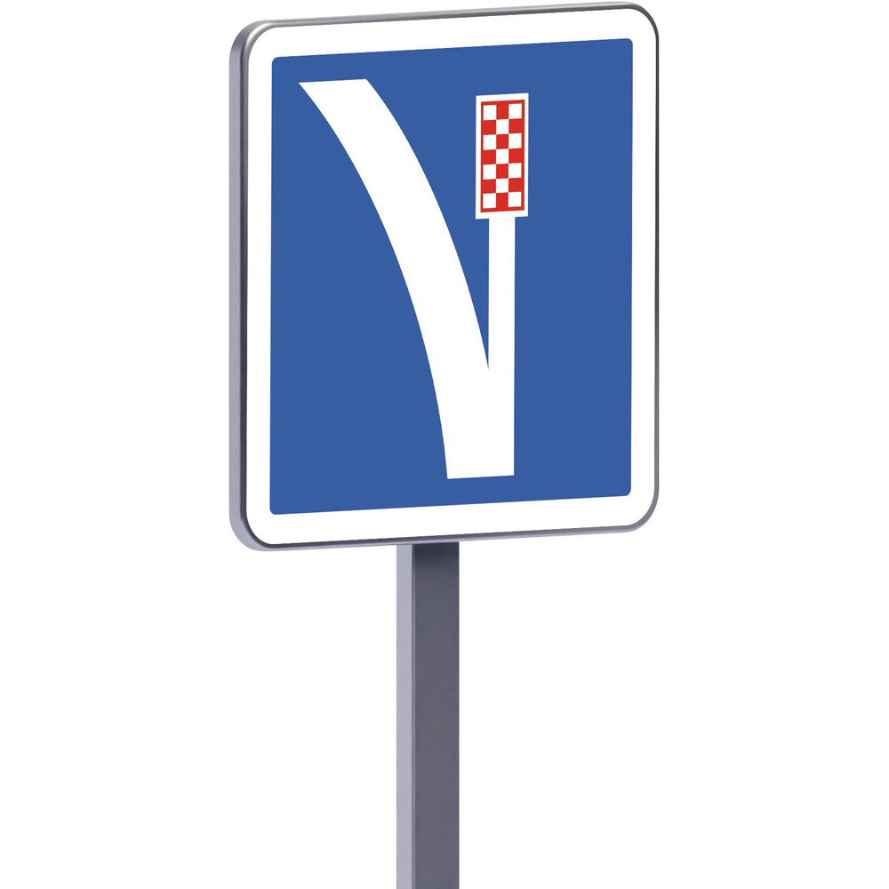 Panneau permanent C26a 500x500 c2 voie de détresse à droite TALIAPLAST - 528167