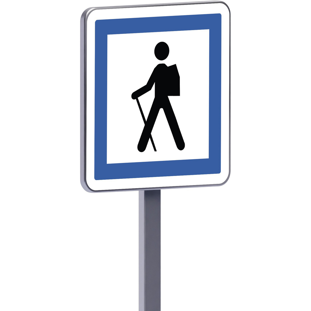 Panneau permanent Ce6a 500x500 c1 point de départ d'un itinéraire pédestre TALIAPLAST - 528311
