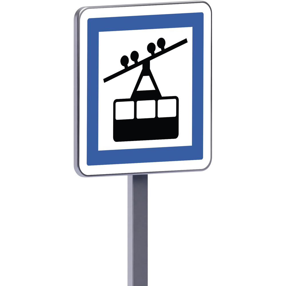 Panneau permanent Ce20a 500x500 c1 gare de téléphérique TALIAPLAST - 528329