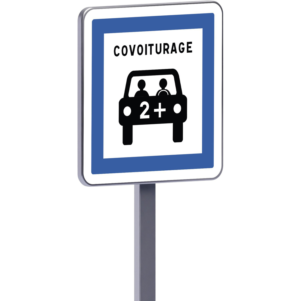 Panneau permanent Ce52 500x500 c1 panneaux signalant une aire ou parking covoiturage TALIAPLAST - 528344