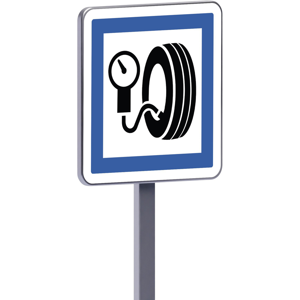Panneau permanent Ce26 500x500 c2 station de gonflage hors station service usage gratuit TALIAPLAST - 528386